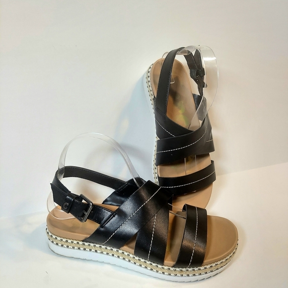 Circus by Sam Edelman Shoes - Women's Circus By Sam Edelman Naya Black Strappy Espadrille Platform Sandals